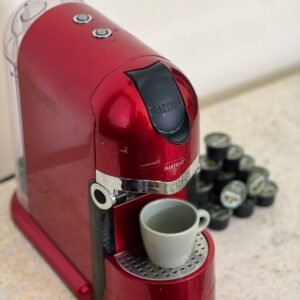 Martello Mini Capsule Coffee Machine – Red Metallic Edition